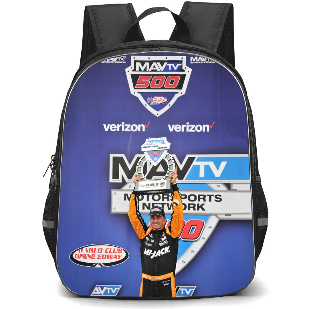 IndyCar Series Graham Rahal Backpack School Bag StudentPack - Graham Rahal Holding Trophy Smiling Portrait