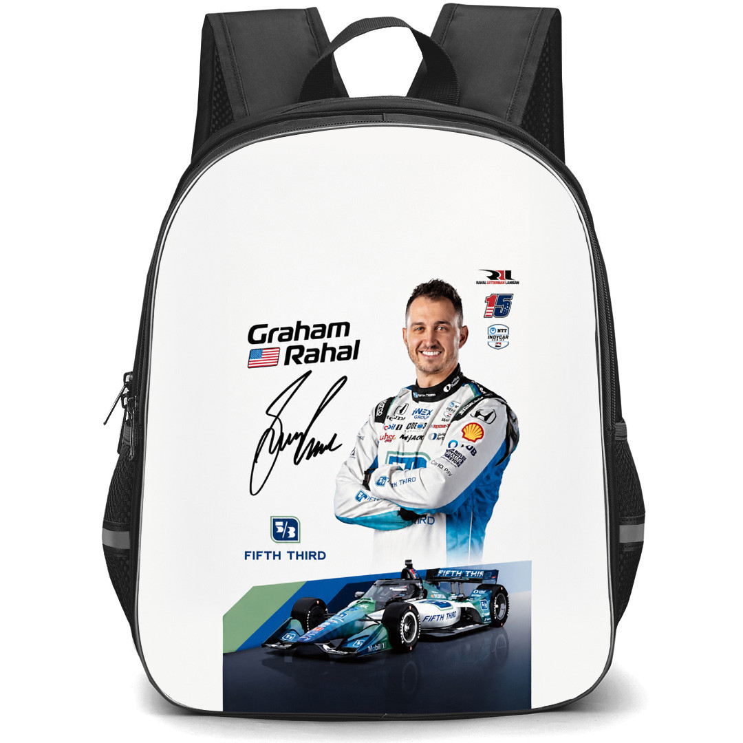 IndyCar Series Graham Rahal Backpack School Bag StudentPack - Graham Rahal Signature Poster