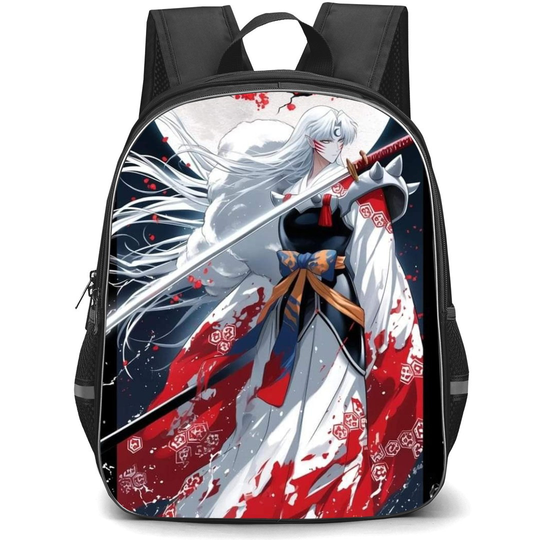 Inuyasha Sesshomaru Backpack StudentPack - Sesshomaru Side Portrait