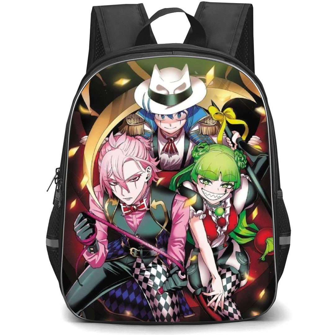 Welcome to Demon School Iruma Kun Backpack StudentPack - Characters Looking Up While Sitting