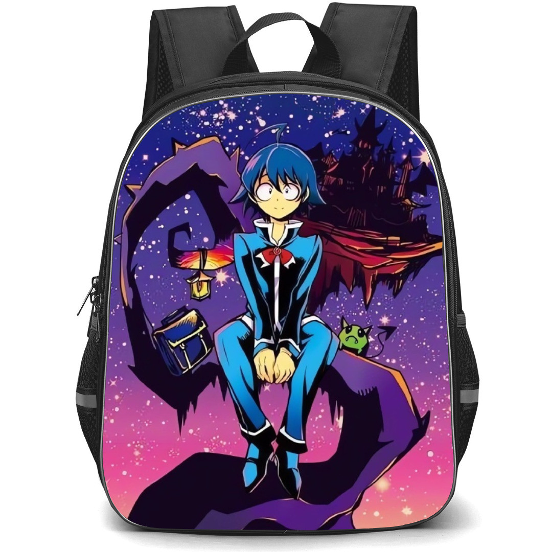 Welcome to Demon School Iruma Kun Iruma Suzuki Backpack StudentPack - Iruma Suzuki Sitting on Horror Branch