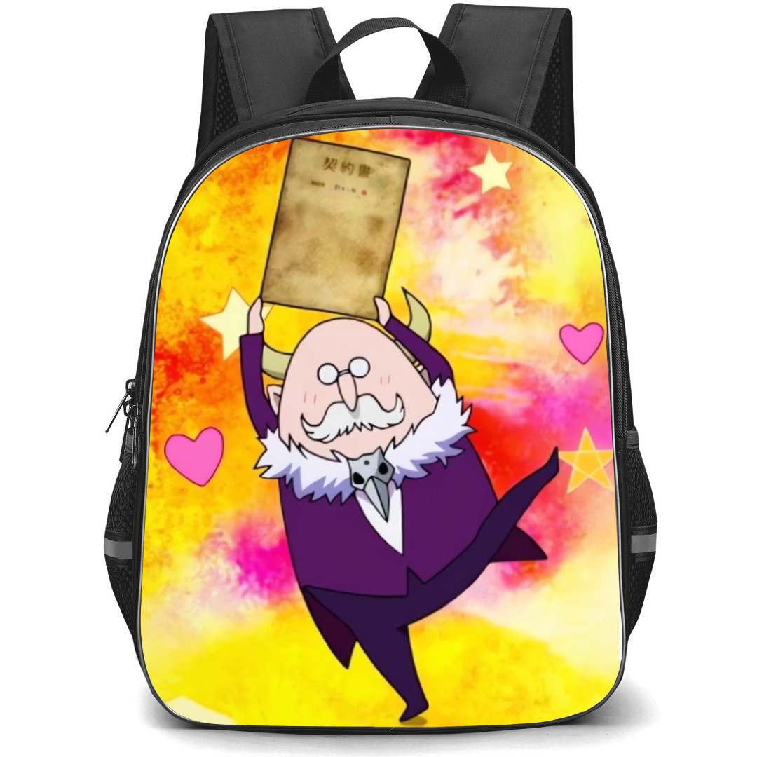 Welcome to Demon School Iruma Kun Lord Sullivan Backpack StudentPack - Lord Sullivan Holding Book