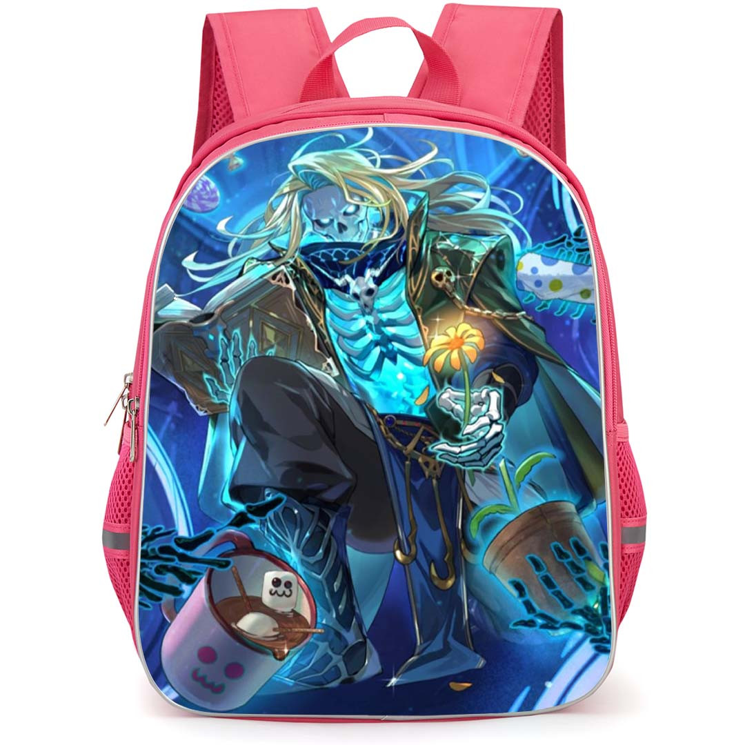 Isekai Slow Life Augustine Backpack School Bag StudentPack - Augustine Fierce Holding Flower Portrait