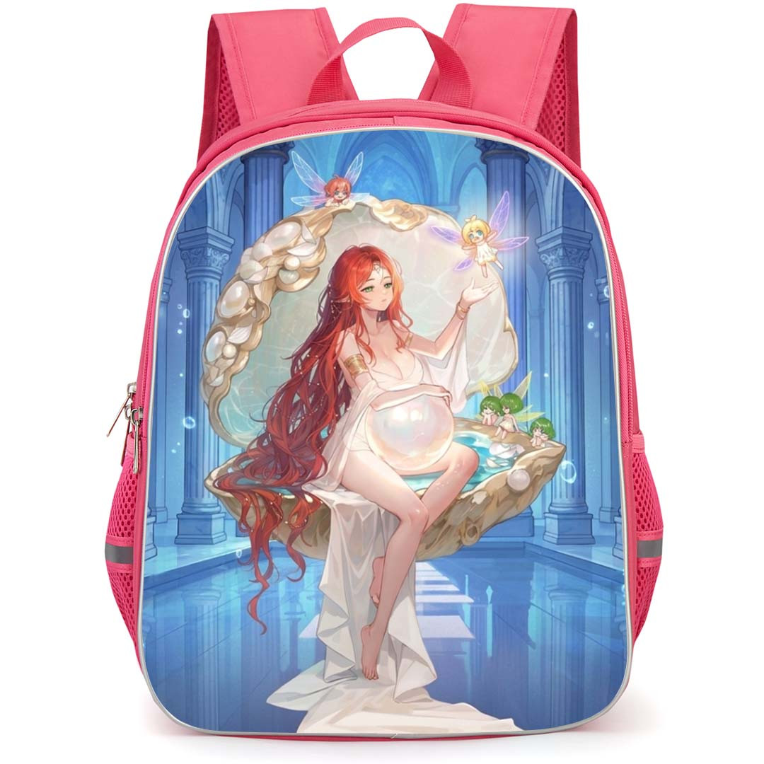Isekai Slow Life Lux Backpack School Bag StudentPack - Lux Fairy Sitting Portrait