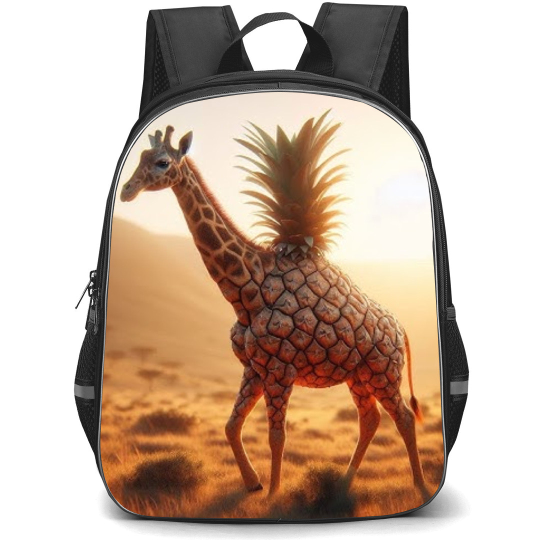Italian Brainrot Ananitto Giraffini Backpack StudentPack - Ananitto Giraffini Standing On Landscape Background