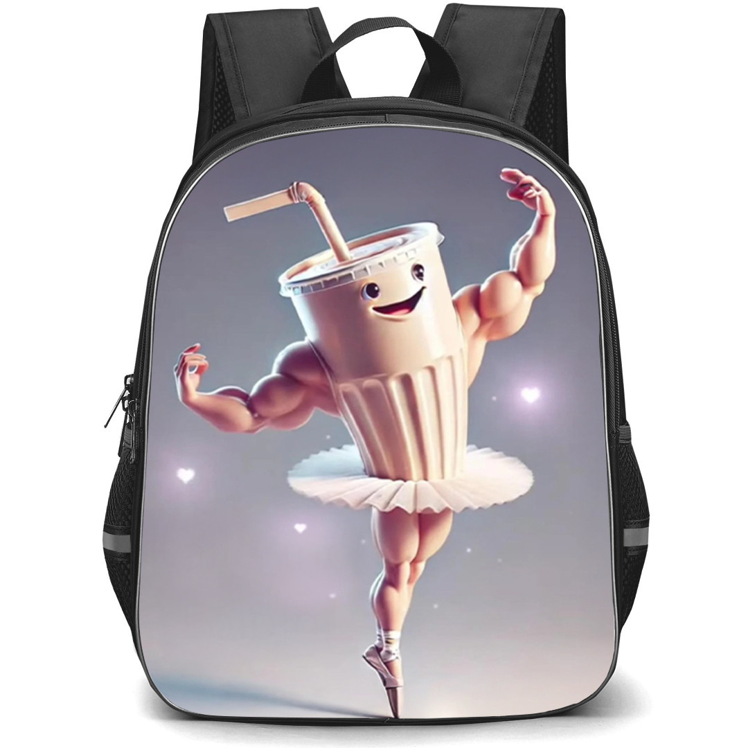 Italian Brainrot Ballerino Lololo Backpack StudentPack - Ballerino Lololo Muscular Ice Dancing Poster