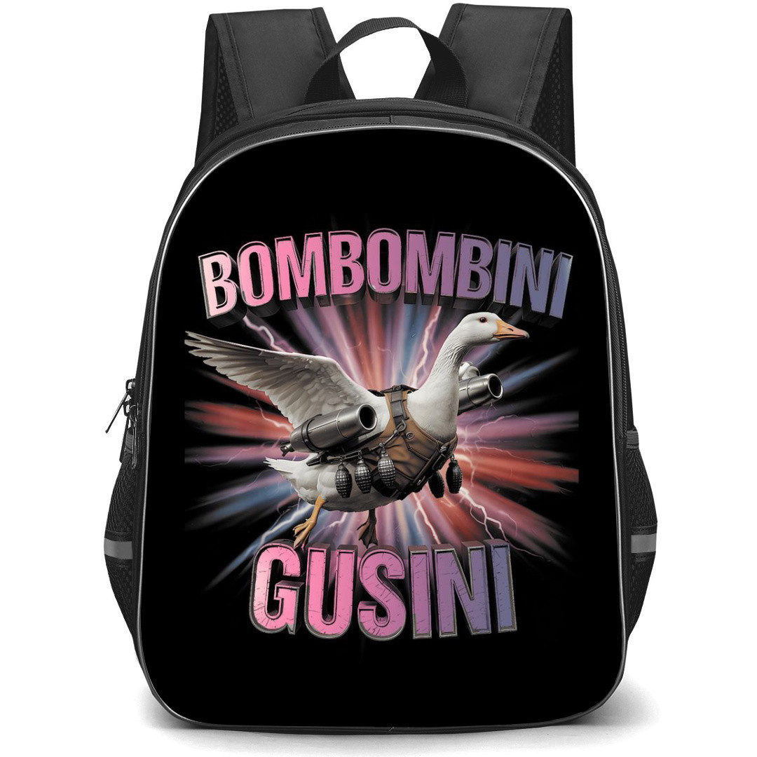Italian Brainrot Bombombini Gusini Backpack StudentPack - Bombombini Gusini Flying Sticker