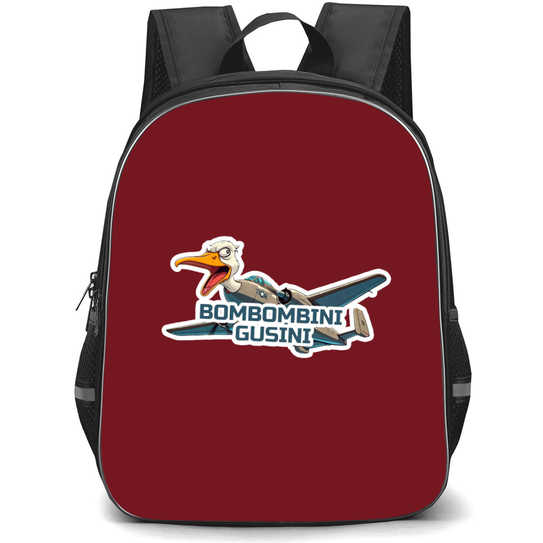 Italian Brainrot Bombombini Gusini Backpack StudentPack - Bombombini Gusini Funny Cartoon Sticker