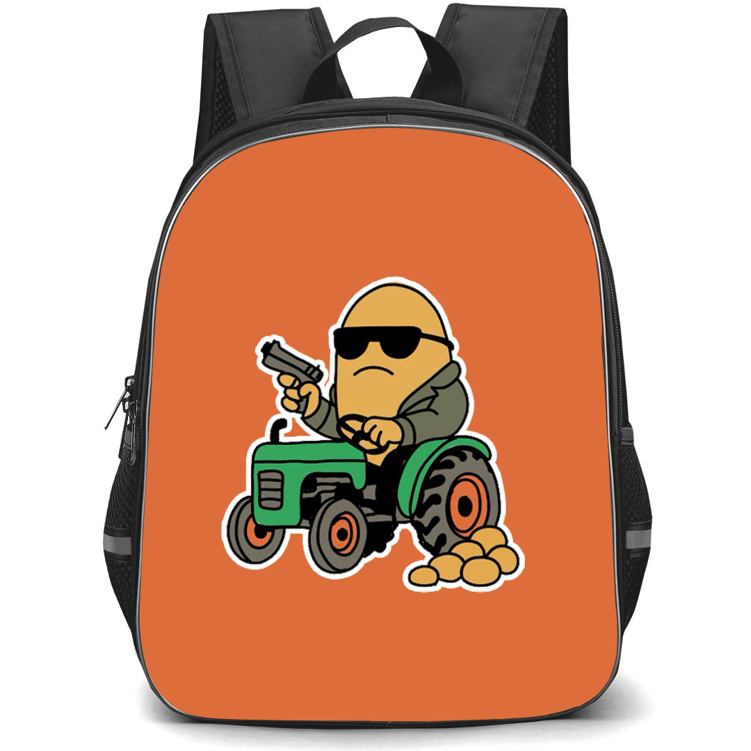 Italian Brainrot Bulbito Bandito Traktorito Backpack StudentPack - Bulbito Bandito Traktorito Cartoon Art Sticker