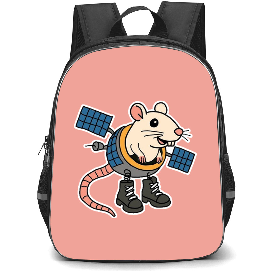 Italian Brainrot Cacasito Satelito Backpack StudentPack - Cacasito Satelito Astronaut Cartoon Art Sticker