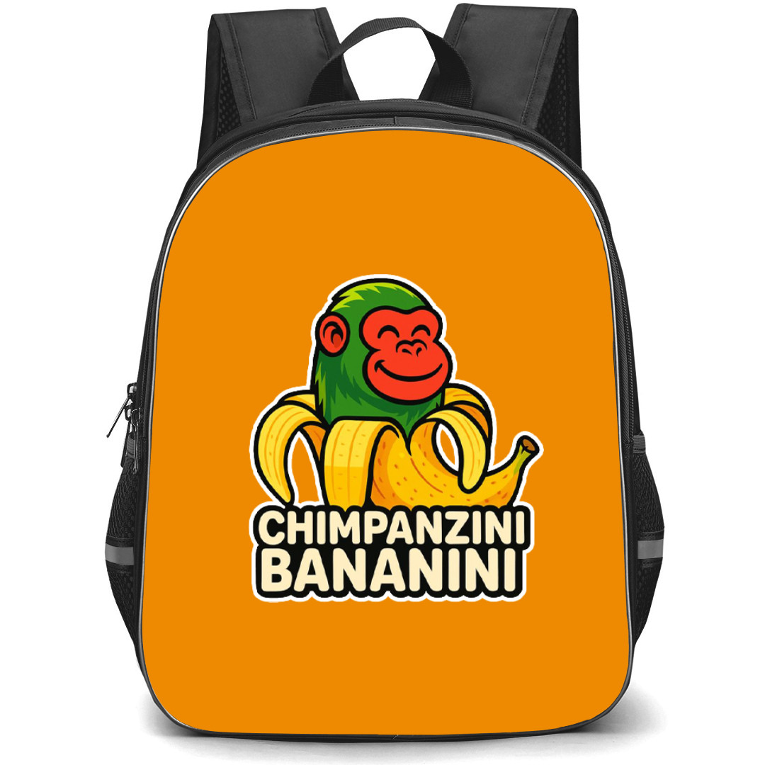 Italian Brainrot Chimpanzini Bananini Backpack StudentPack - Chimpanzini Bananini Cartoon Art Die Cut Sticker
