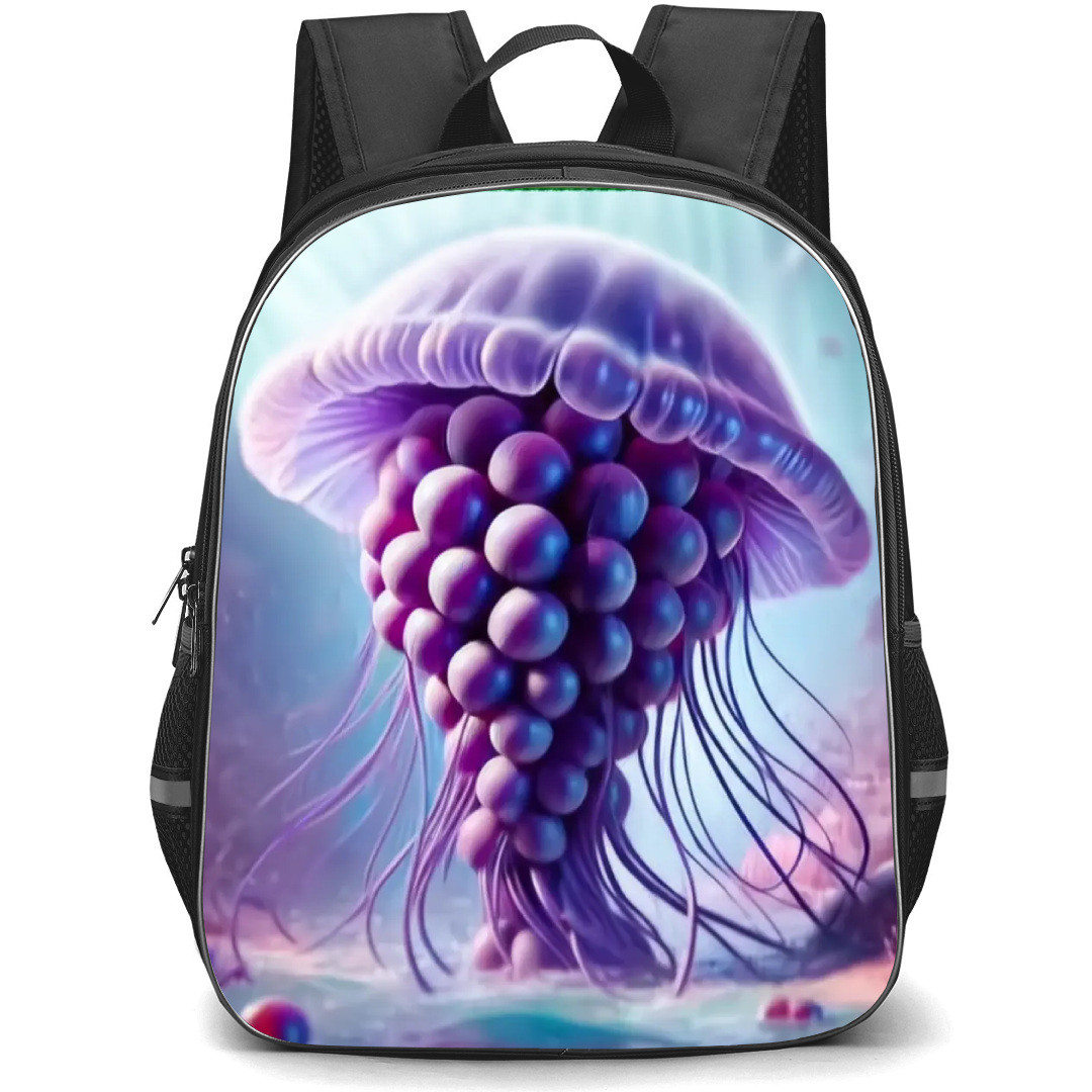 Italian Brainrot Graipussi Medussi Backpack StudentPack - Graipussi Medussi Purple 3D Art Poster
