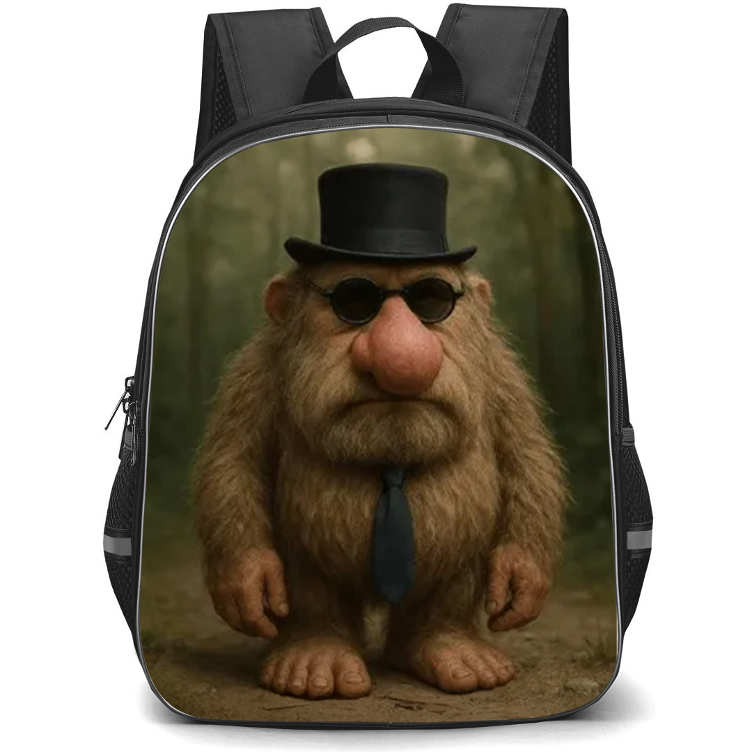 Italian Brainrot Matteooooo Backpack StudentPack - Matteooooo Standing In The Forest 3D Art Poster