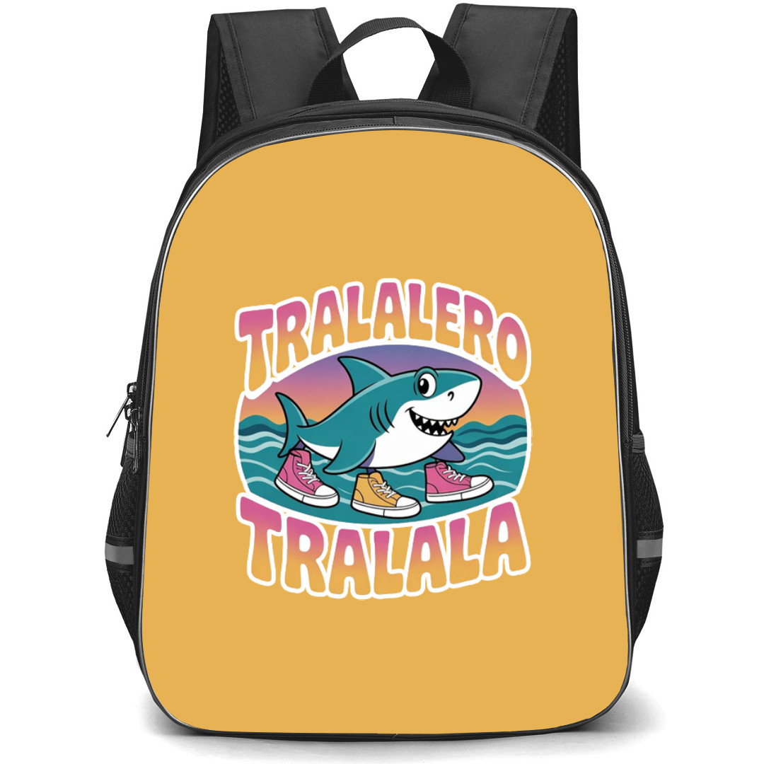 Italian Brainrot Tralalero Tralala Backpack StudentPack - Tralalero Tralala Cartoon Art Sticker