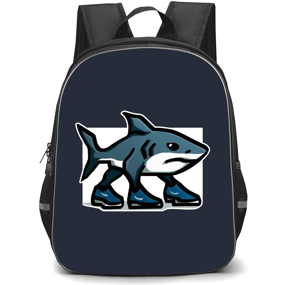Italian Brainrot Tralalero Tralala Backpack StudentPack - Tralalero Tralala Dark Illustration Art Poster