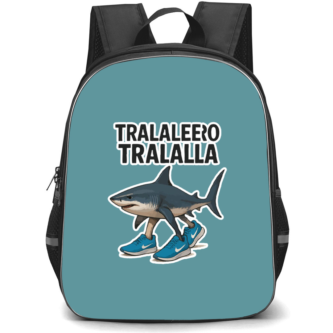 Italian Brainrot Tralalero Tralala Backpack StudentPack - Tralalero Tralala Illustration Art Sticker