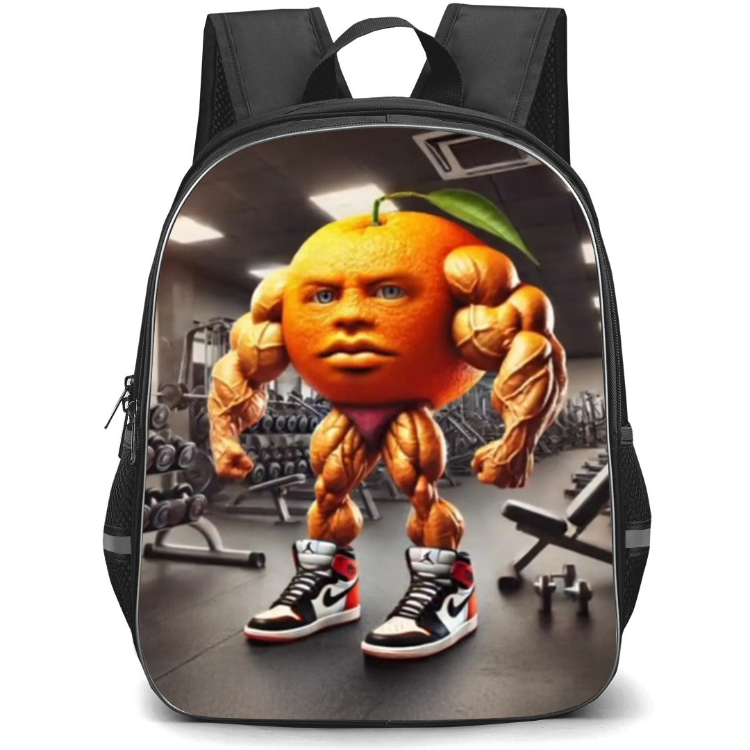 Italian Brainrot Udin Din Din Dun Backpack StudentPack - Udin Din Din Dun In Gym 3D Art Poster