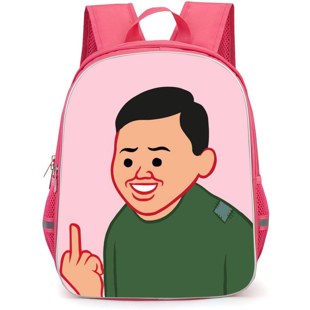 Joan Cornella Backpack StudentPack - Middle Finger Side Portrait