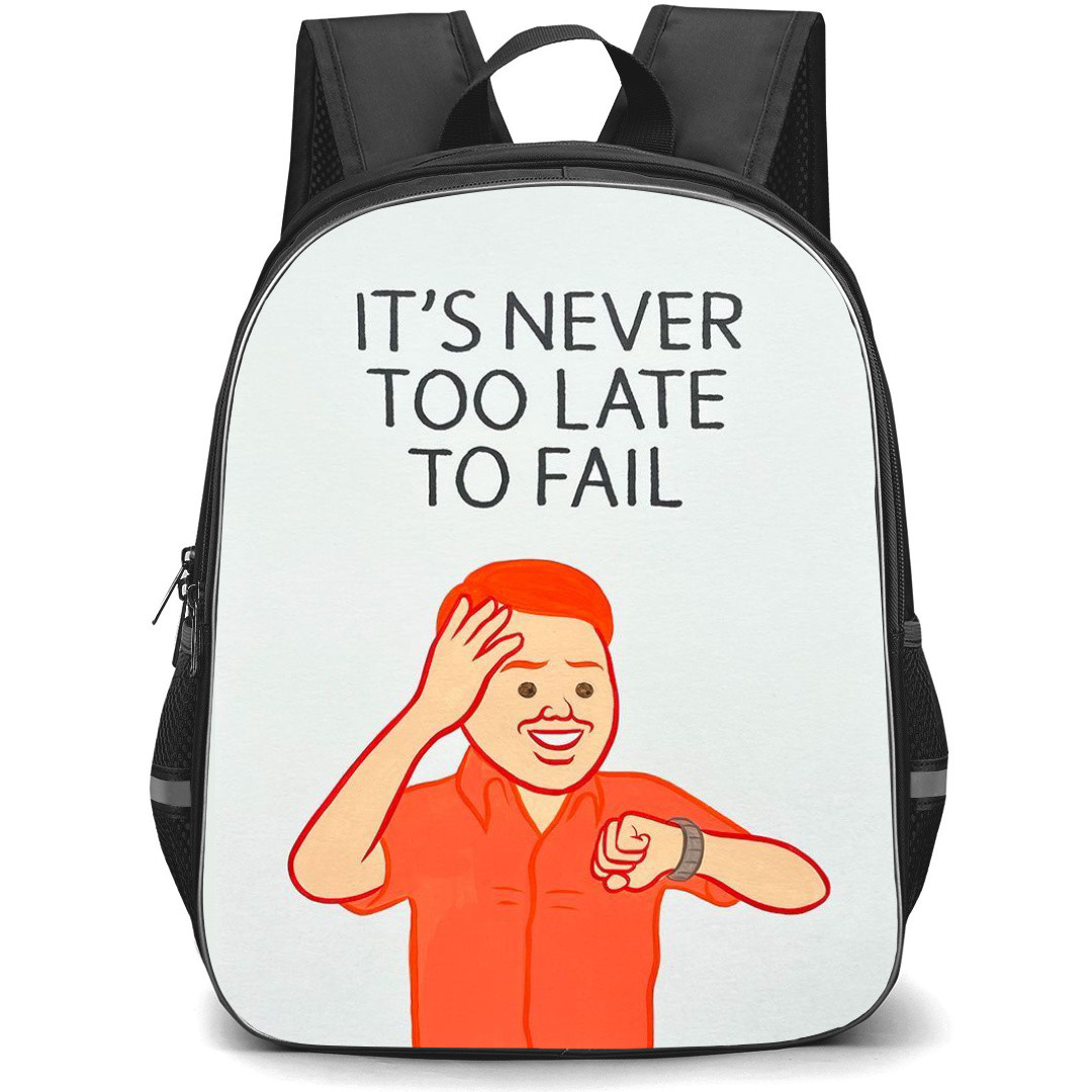 Joan Cornella Backpack StudentPack - NEVER TOO LATE TO FAIL Pop Art