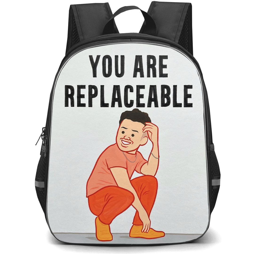 Joan Cornella Backpack StudentPack - YOU ARE REPLACEABLE Pop Art