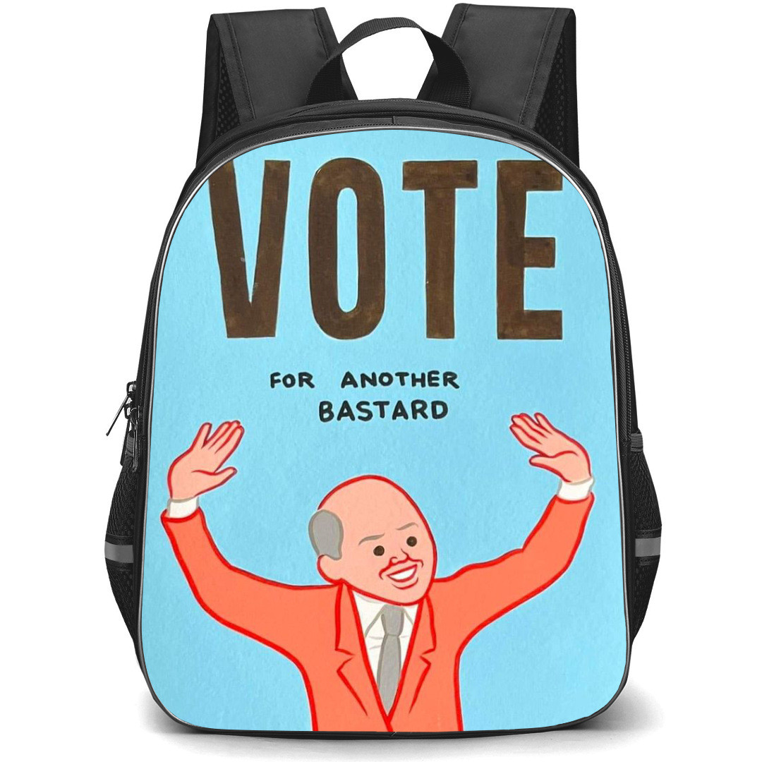 Joan Cornella Backpack StudentPack - VOTE FOR ANOTHER BASTARD Pop Art