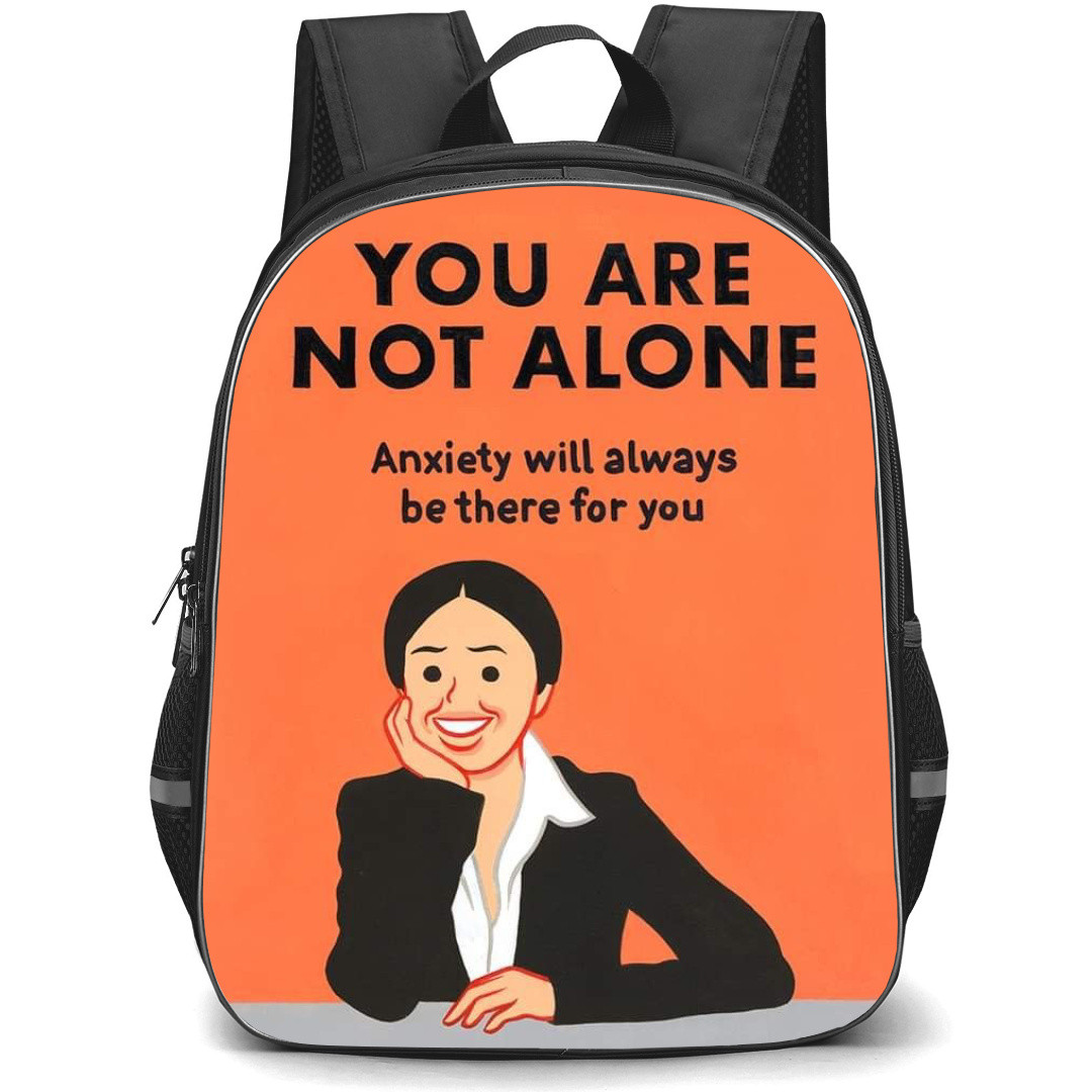 Joan Cornella Backpack StudentPack - YOU ARE NOT ALONE anxiety will always be there for you Pop Art