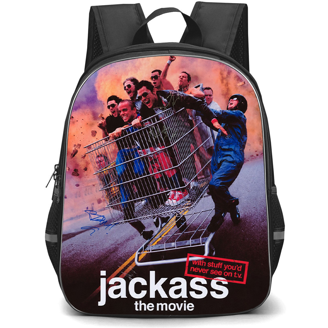 Jackass Best And Last Backpack School Bag StudentPack - Jackass Best And Last Explosive Stunt Team Poster
