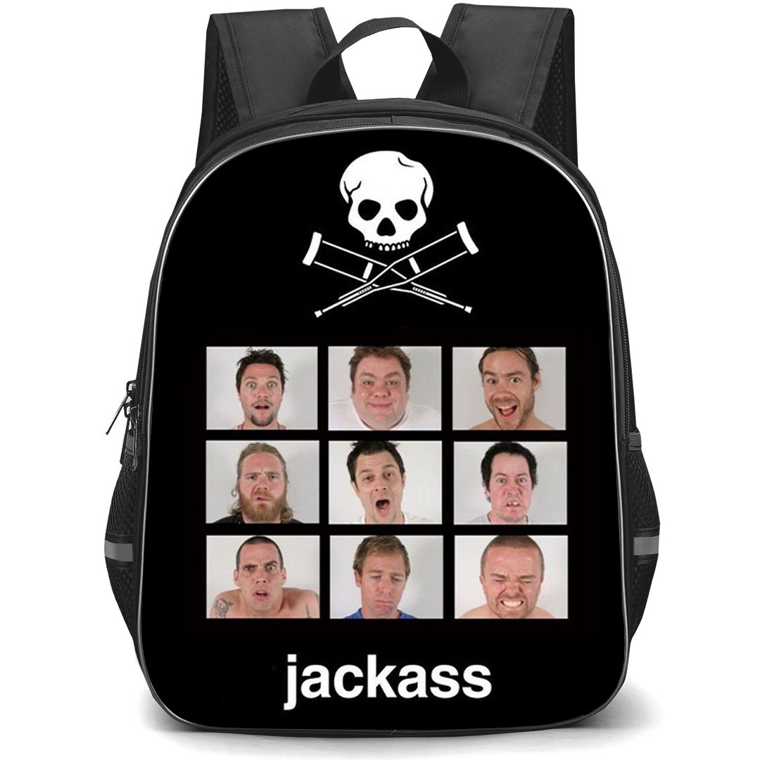 Jackass Best And Last Backpack School Bag StudentPack - Jackass Best And Last Iconic Cast Expression Collage Poster