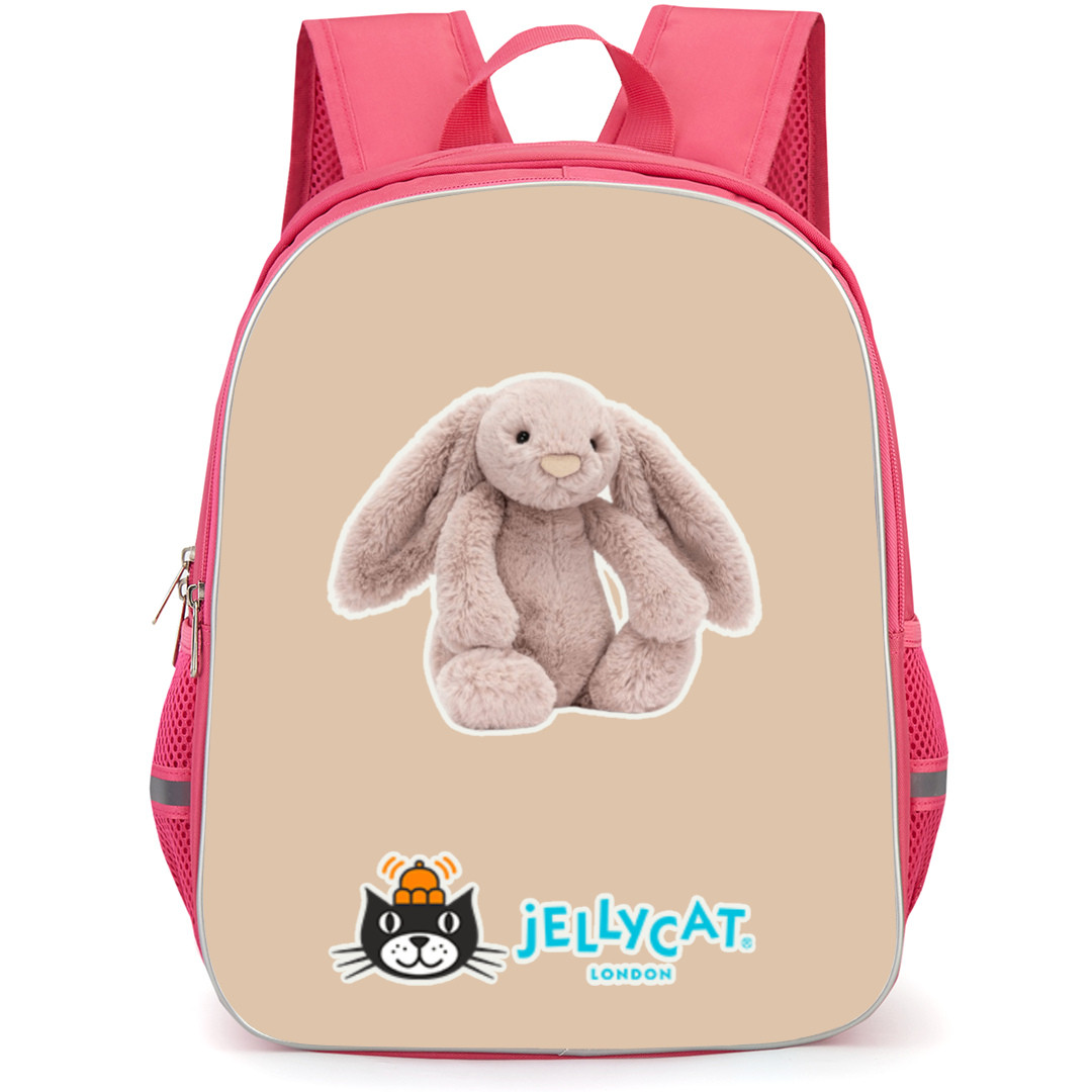 Jellycat Animals Backpack StudentPack - Luxe Bunny Rosa Portrait