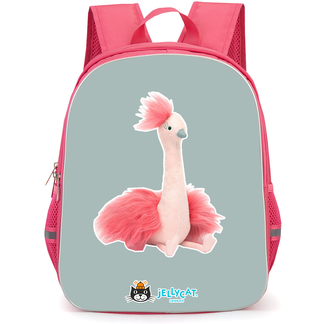 Jellycat Animals Backpack StudentPack - Fou Fou Ostrich Portrait