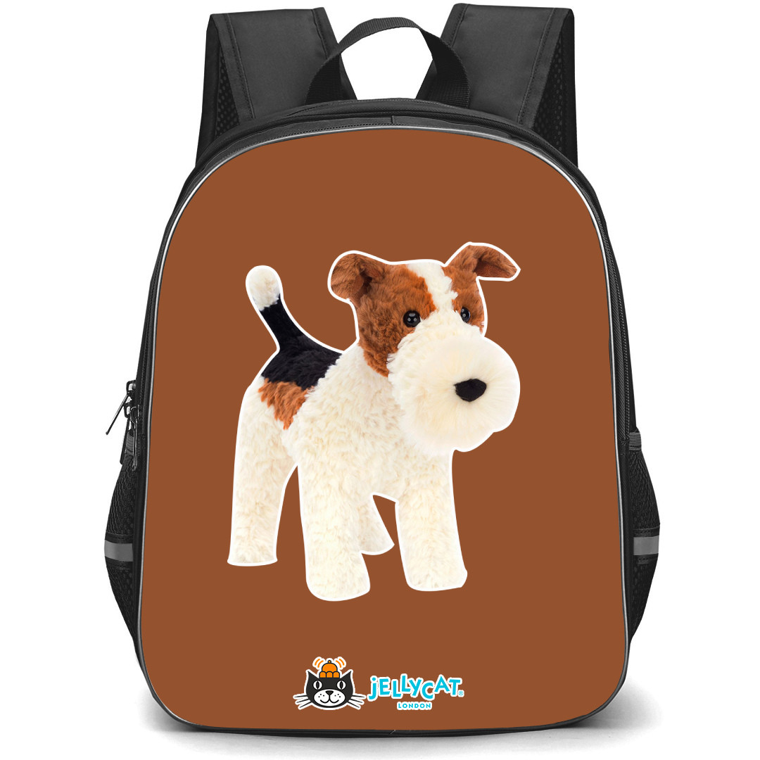 Jellycat Animals Backpack StudentPack - Hector Fox Terrier Portrait