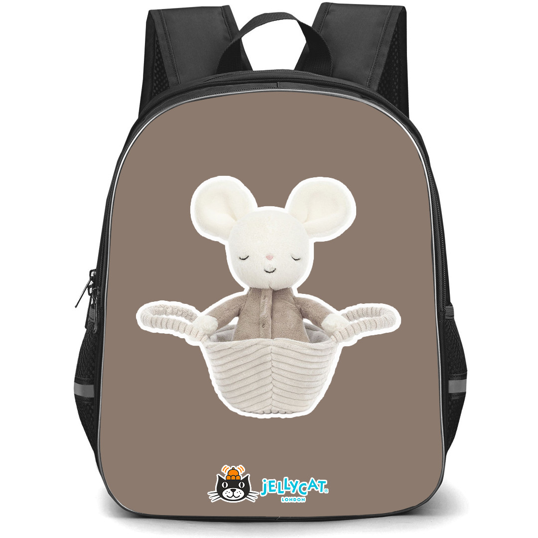 Jellycat Animals Backpack StudentPack - Rock-a-Bye Mouse Portrait