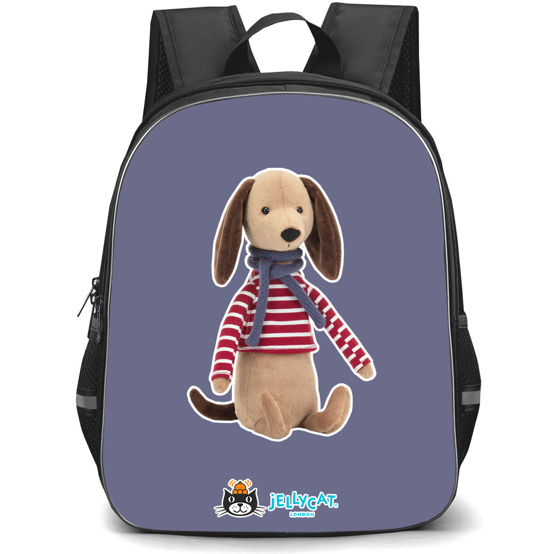 Jellycat Animals Backpack StudentPack - Buddy Sausage Dog Portrait