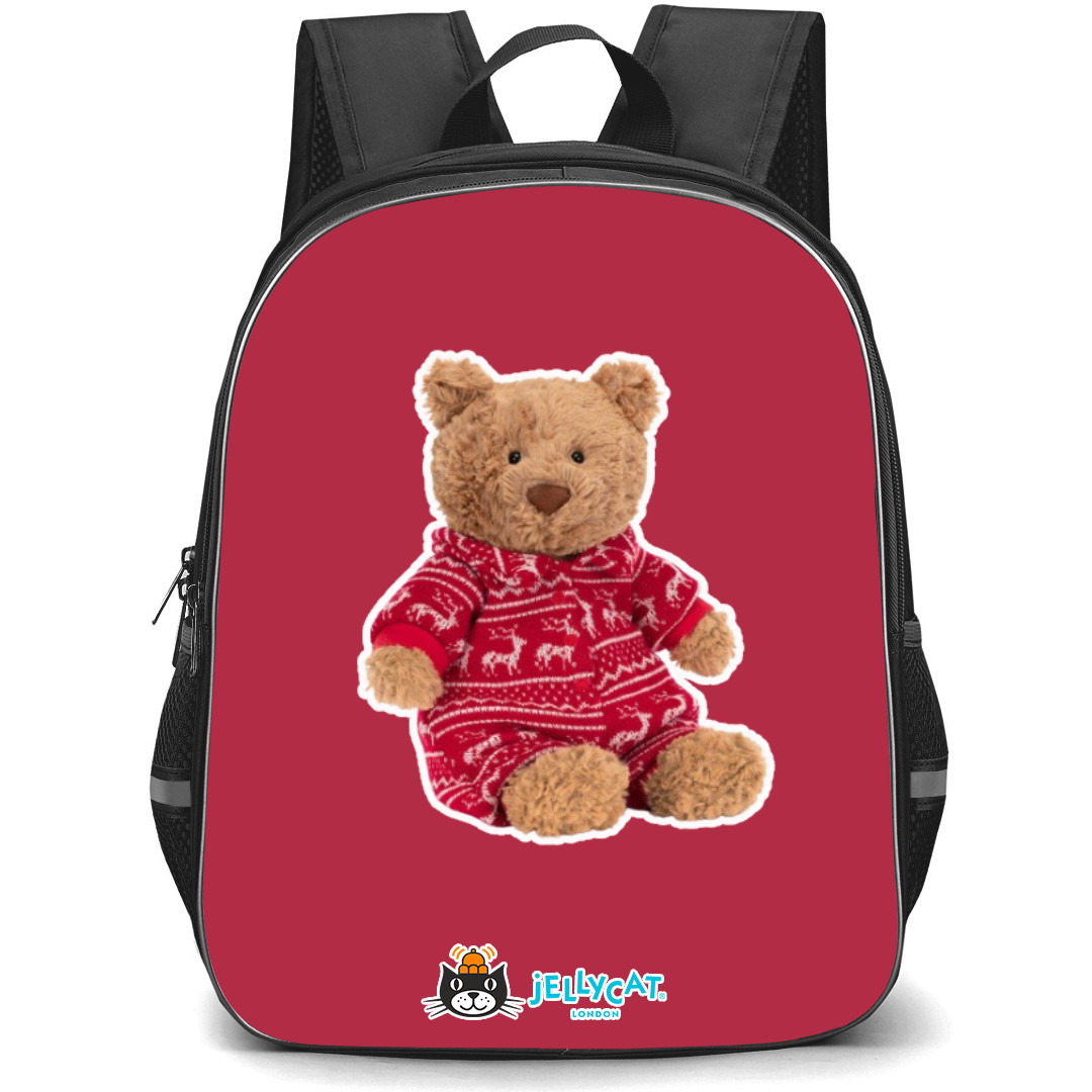 Jellycat Animals Backpack StudentPack - X mas Bartholomew Bear Portrait