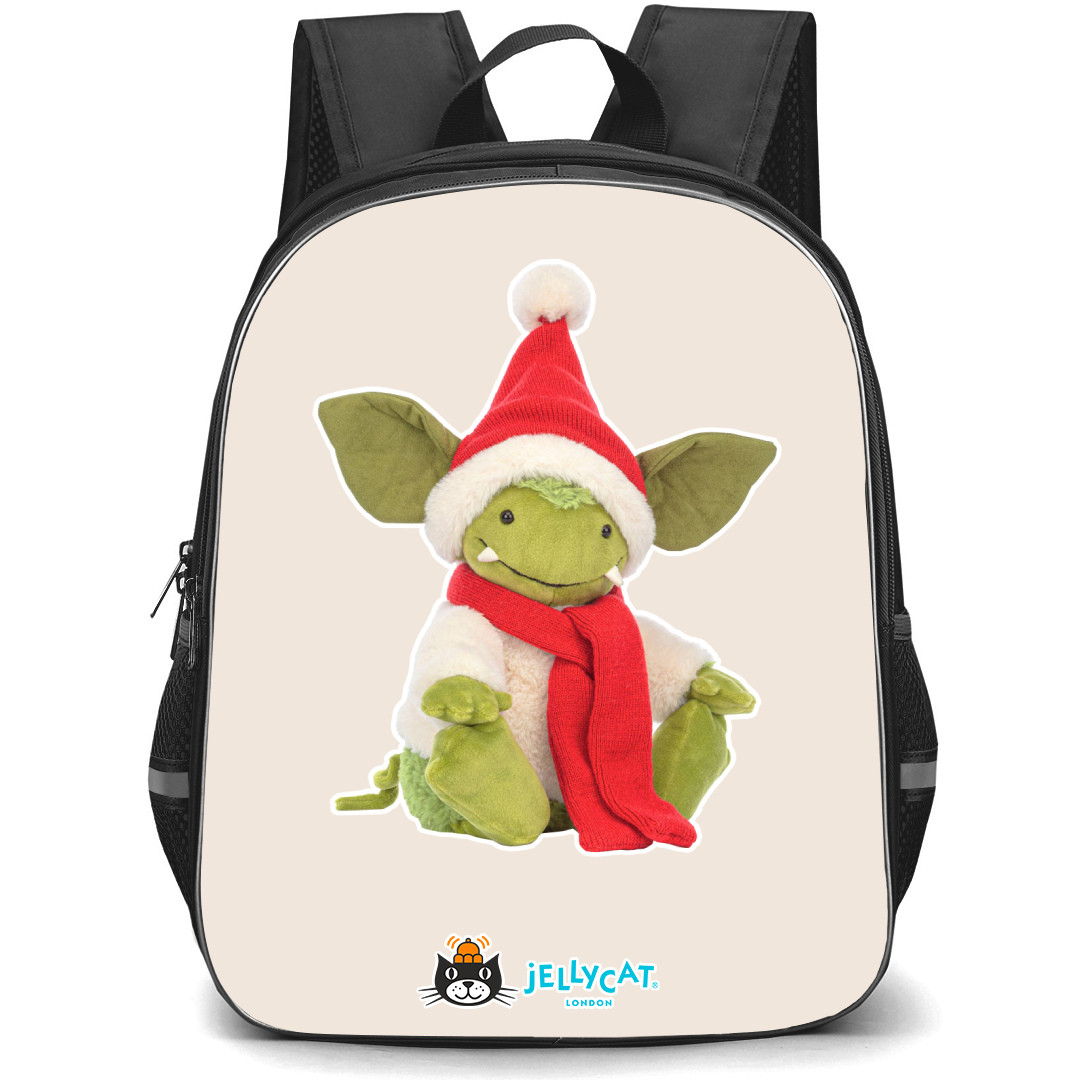 Jellycat Animals Backpack StudentPack - Christmas Grizzo Portrait