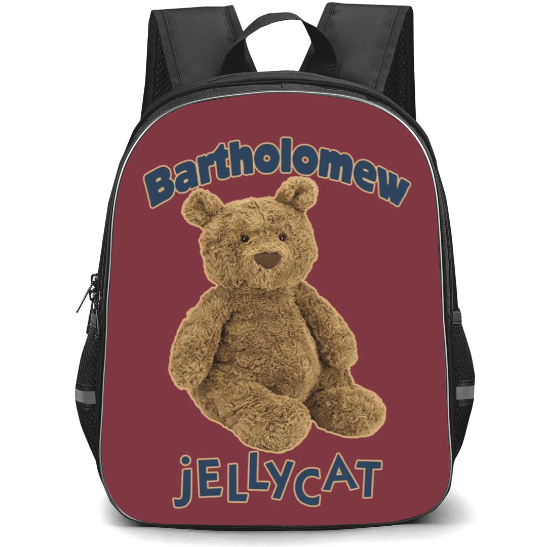 Jellycat Backpack StudentPack - Bartholomew Portrait Red Background
