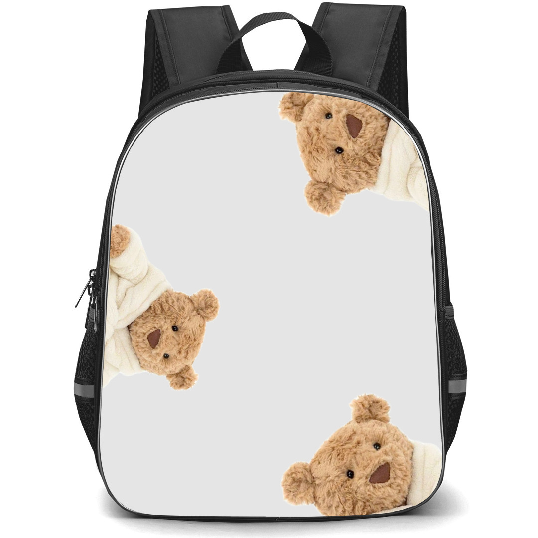 Jellycat Backpack StudentPack - Bear Bathrobe Collage
