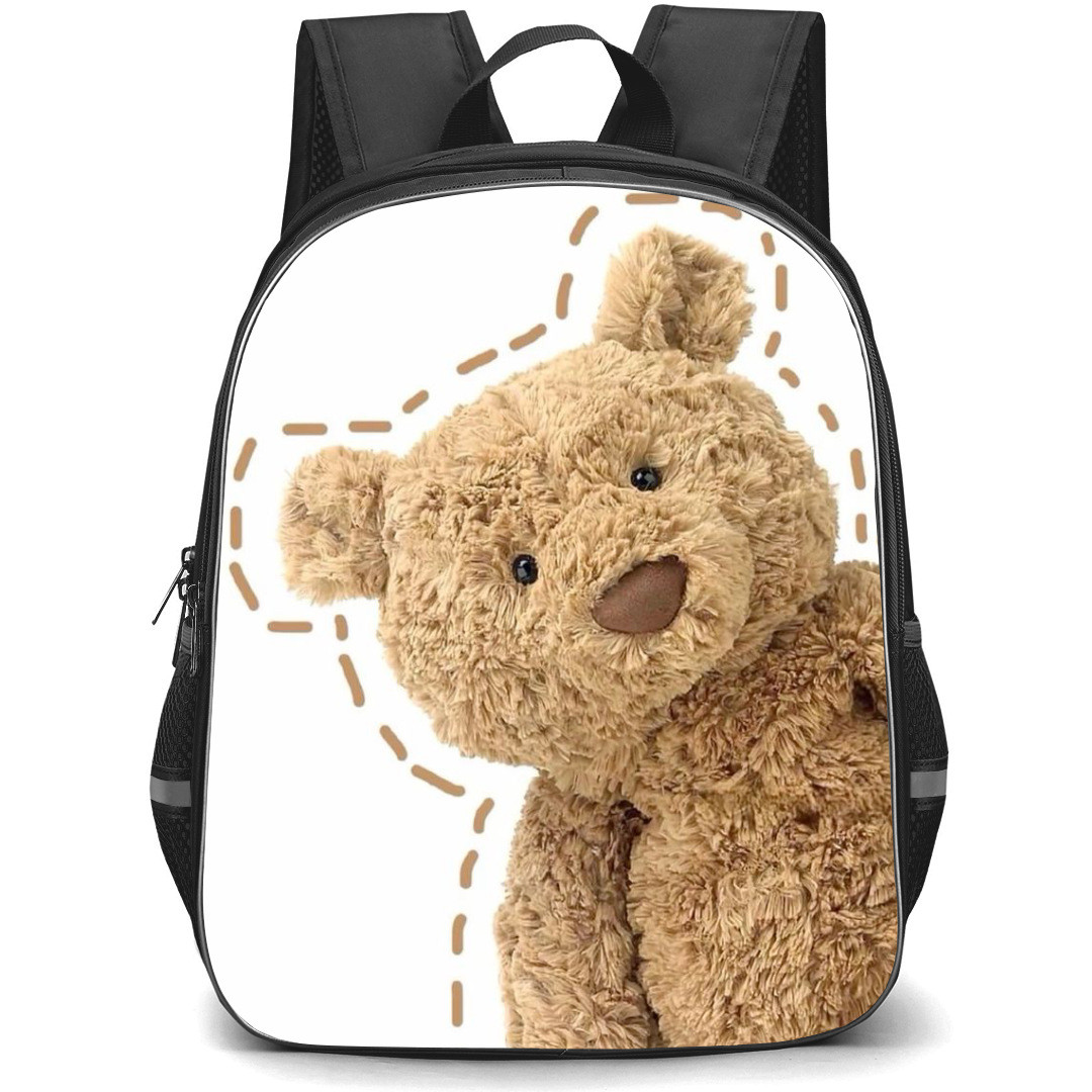 Jellycat Backpack StudentPack - Bear Portrait White Background