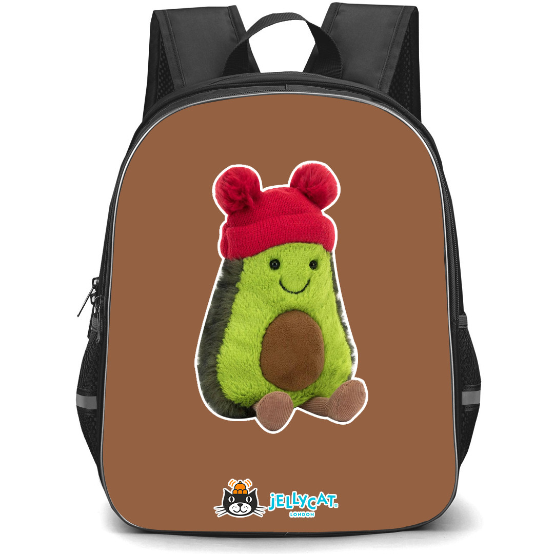 Jellycat Food and Drinks Backpack StudentPack - Bobble Avocado Portrait