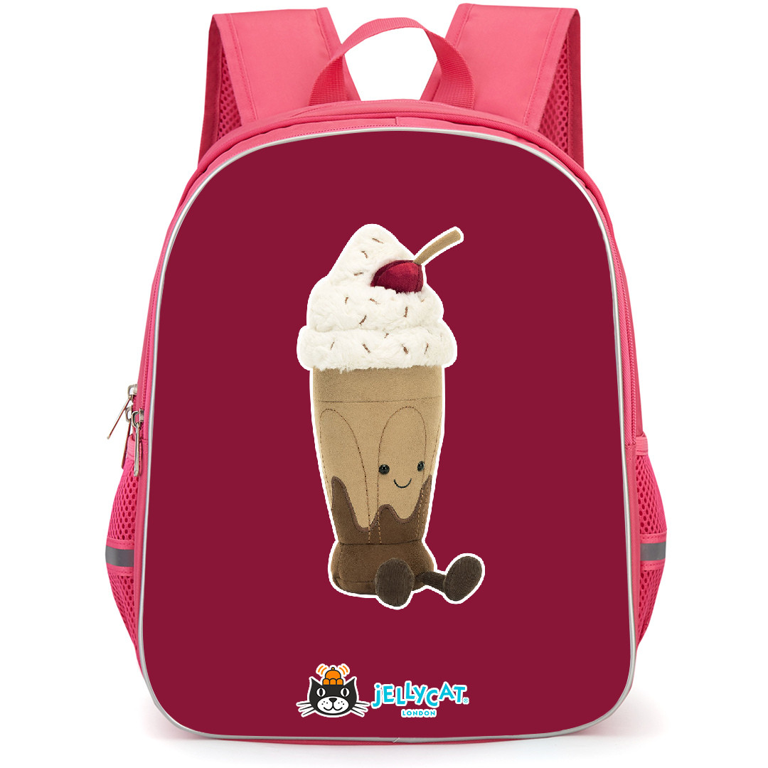 Jellycat Food and Drinks Backpack StudentPack - Chocolate Milkshake Portrait