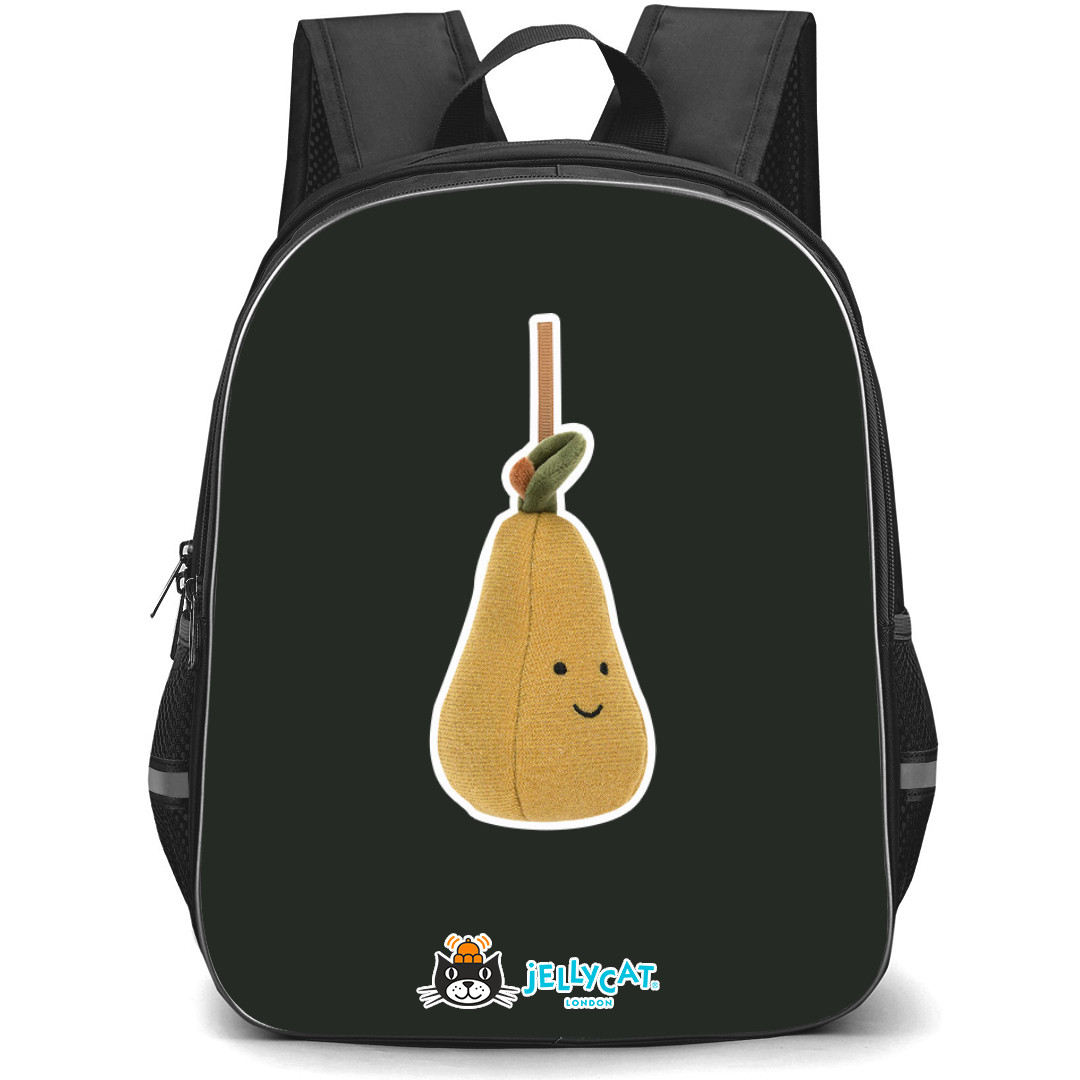 Jellycat Food and Drinks Backpack StudentPack - Festive Folly Pear Portrait