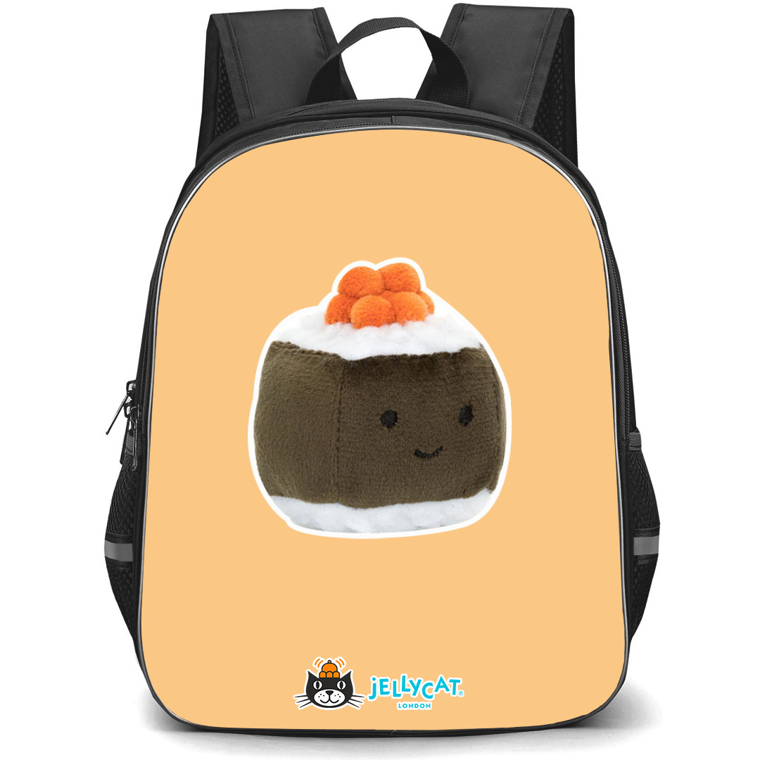 Jellycat Food and Drinks Backpack StudentPack - Sassy Sushi Hosomaki Portrait