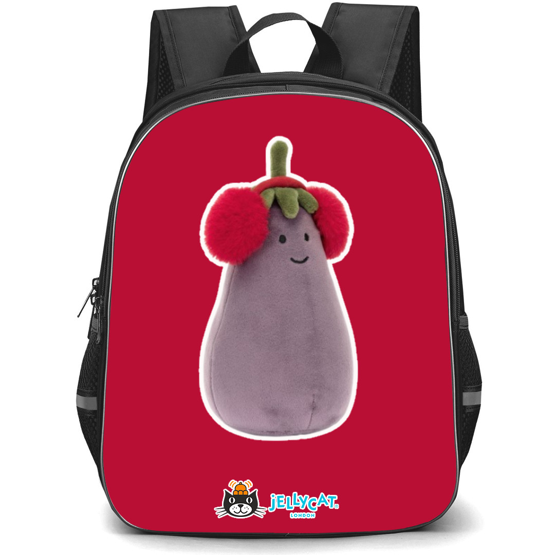 Jellycat Food and Drinks Backpack StudentPack - Toastie Vivacious Red Aubergine Portrait