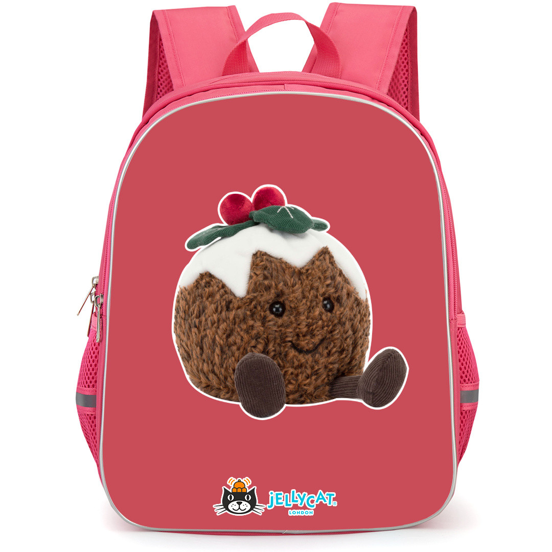 Jellycat Food and Drinks Backpack StudentPack - Christmas Pudding Portrait