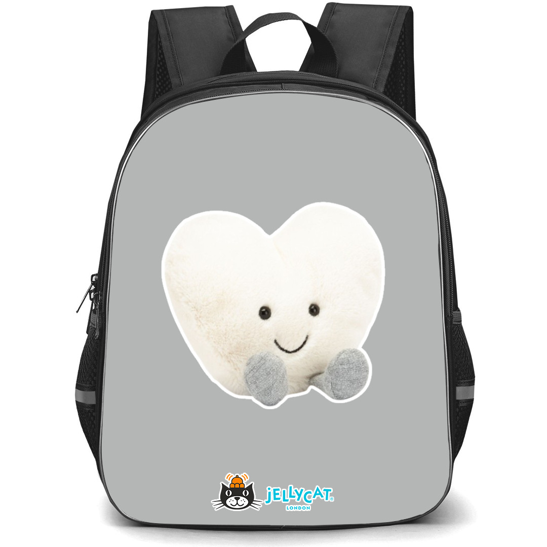 Jellycat Objects Backpack StudentPack - Cream Heart Portrait