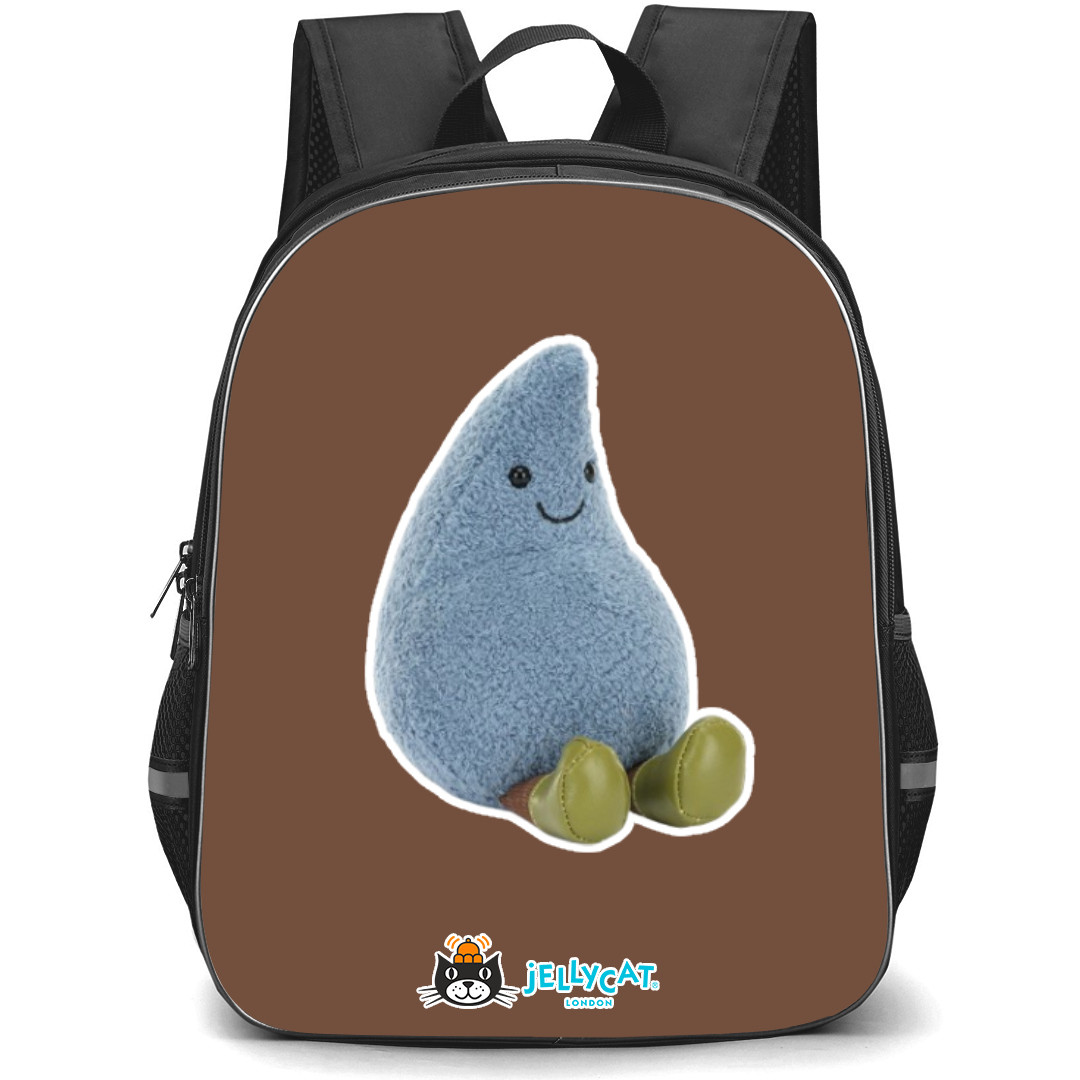 Jellycat Objects Backpack StudentPack - Happy Raindrop Portrait