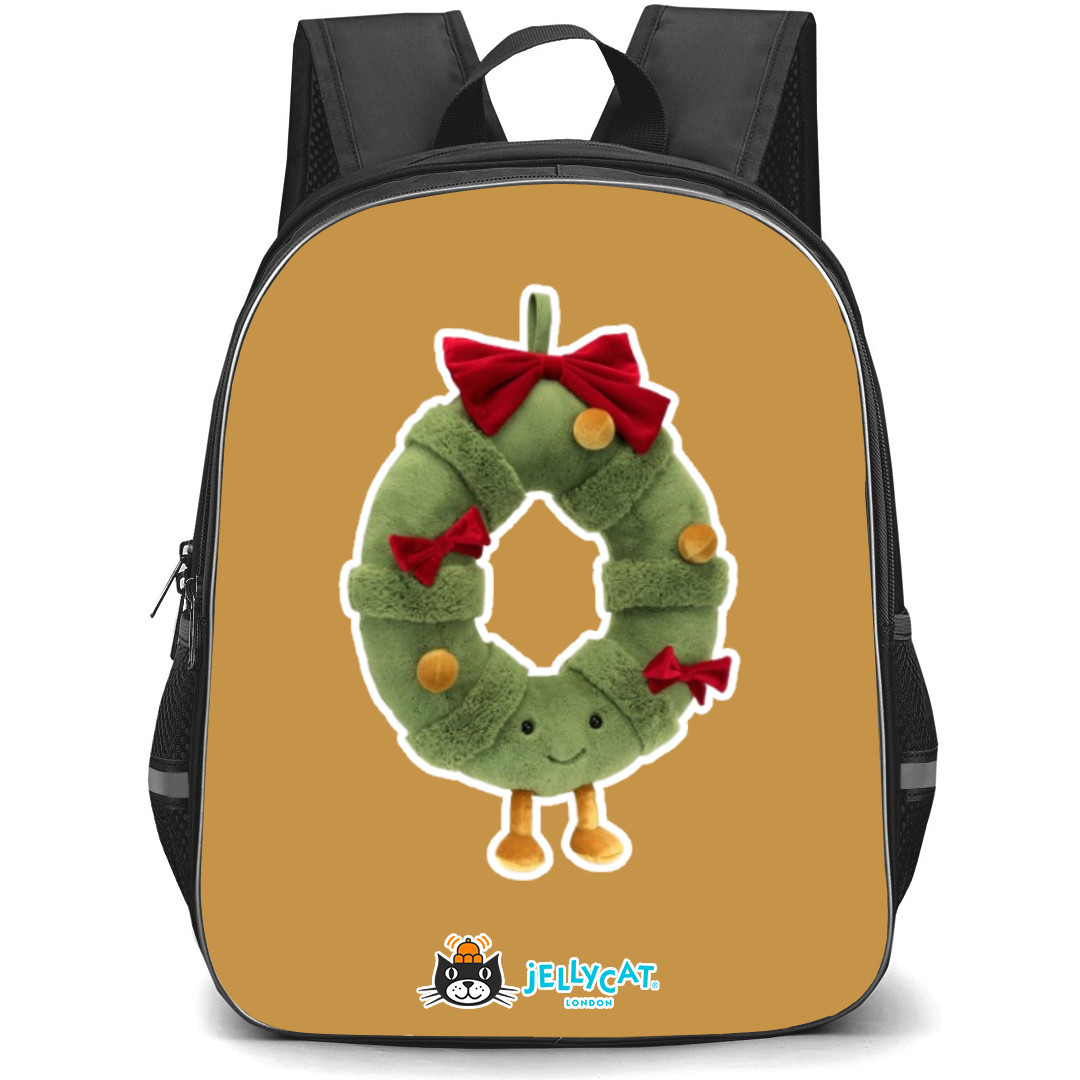 Jellycat Plants Backpack StudentPack - Christmas Wreath Portrait