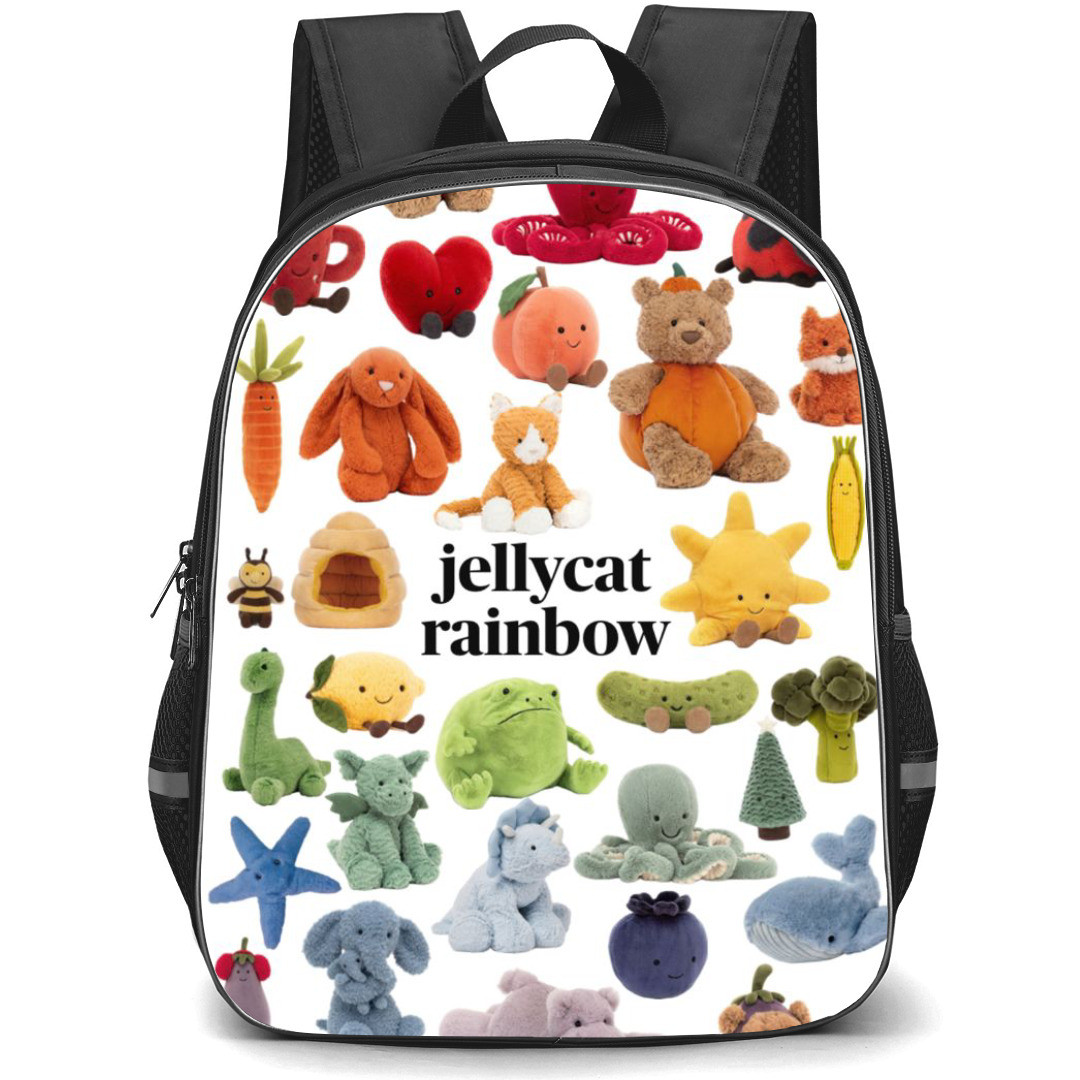 Jellycat Backpack StudentPack - Jellycat Rainbow Collage