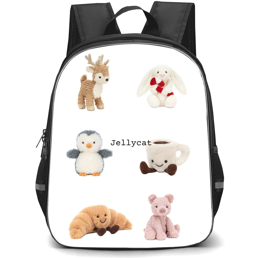 Jellycat Backpack StudentPack - Reindeer Collage White Background
