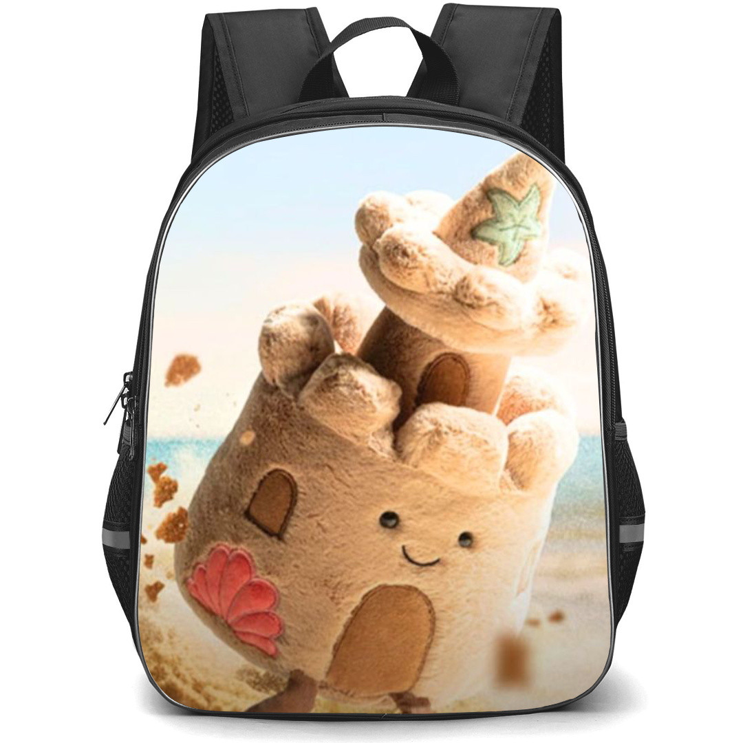 Jellycat Backpack StudentPack - Sand Castle Illustration